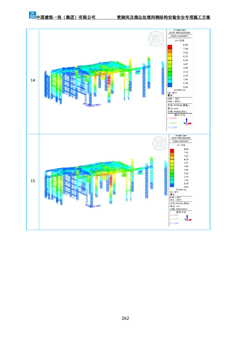 广州市第五资源热力电厂二期工程及配套设施项目钢结构工程-焚烧间、净化间安装安全专项施工方案_2021-2023年优秀施组方案_施工方案