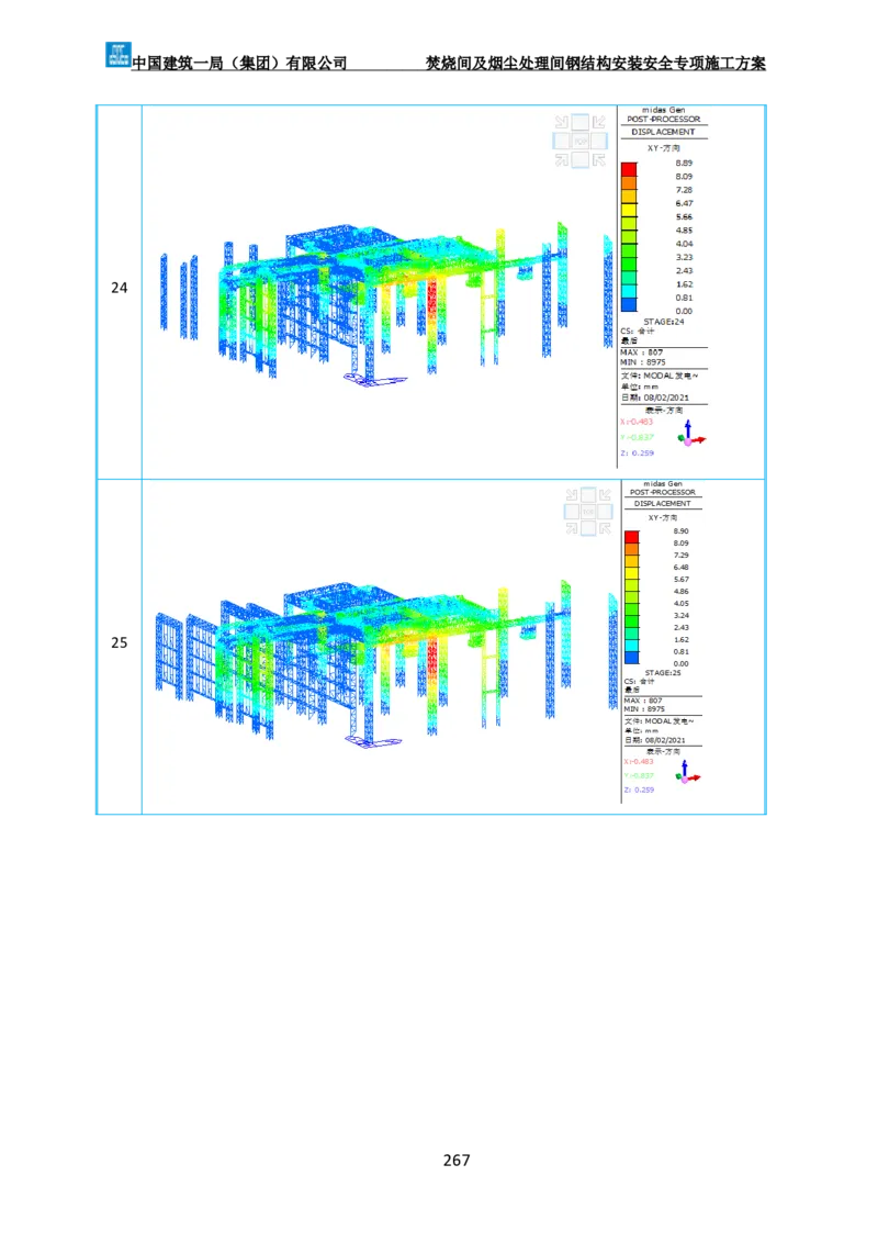 广州市第五资源热力电厂二期工程及配套设施项目钢结构工程-焚烧间、净化间安装安全专项施工方案_2021-2023年优秀施组方案_施工方案