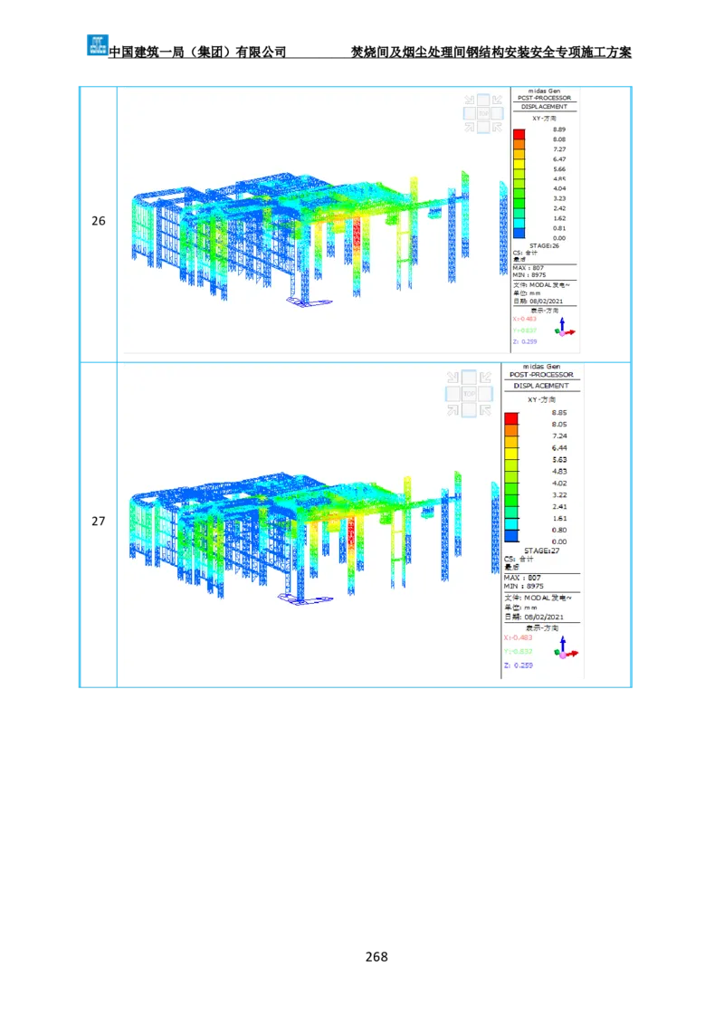 广州市第五资源热力电厂二期工程及配套设施项目钢结构工程-焚烧间、净化间安装安全专项施工方案_2021-2023年优秀施组方案_施工方案