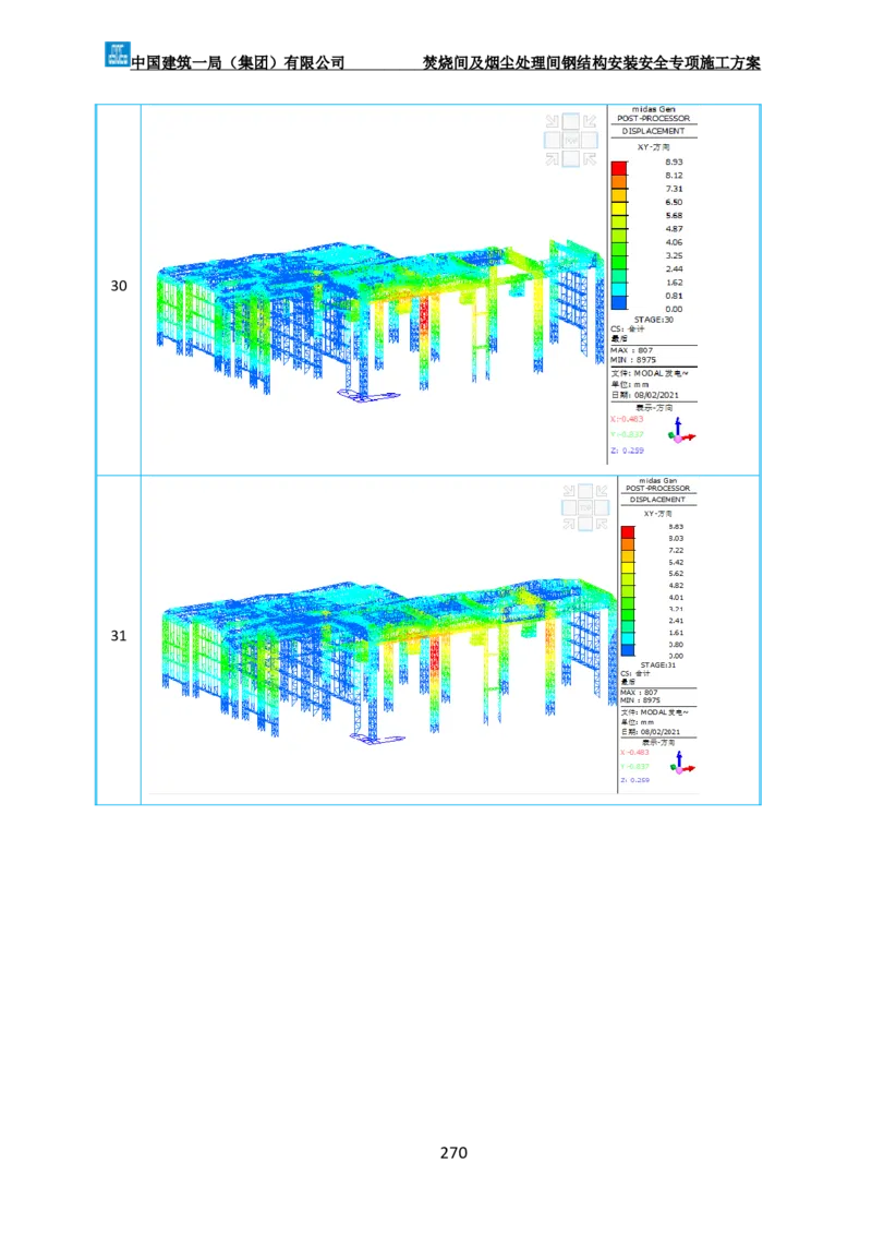 广州市第五资源热力电厂二期工程及配套设施项目钢结构工程-焚烧间、净化间安装安全专项施工方案_2021-2023年优秀施组方案_施工方案