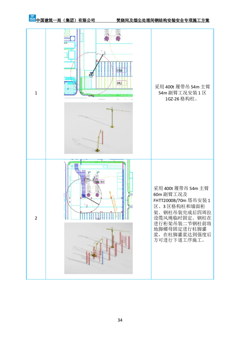 广州市第五资源热力电厂二期工程及配套设施项目钢结构工程-焚烧间、净化间安装安全专项施工方案_2021-2023年优秀施组方案_施工方案