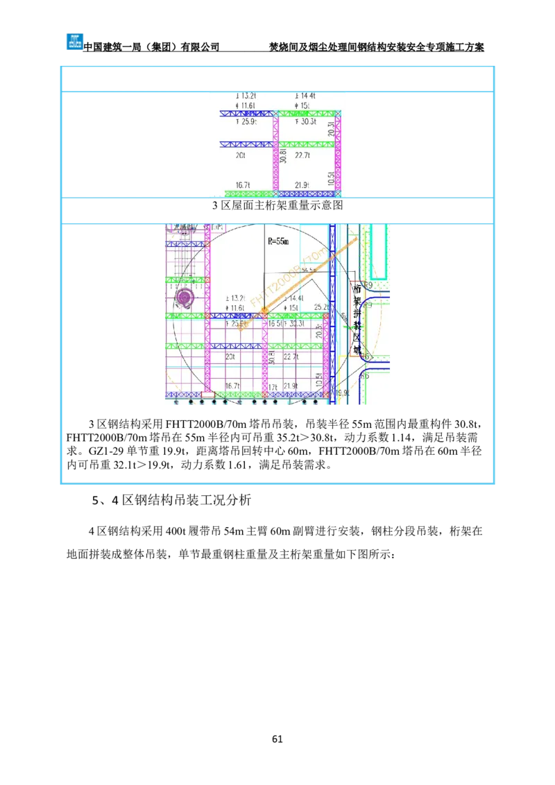 广州市第五资源热力电厂二期工程及配套设施项目钢结构工程-焚烧间、净化间安装安全专项施工方案_2021-2023年优秀施组方案_施工方案