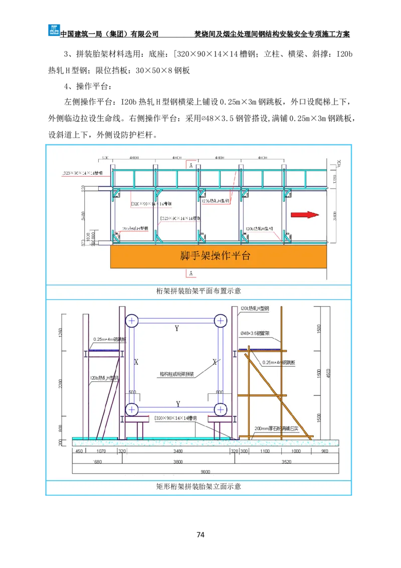 广州市第五资源热力电厂二期工程及配套设施项目钢结构工程-焚烧间、净化间安装安全专项施工方案_2021-2023年优秀施组方案_施工方案