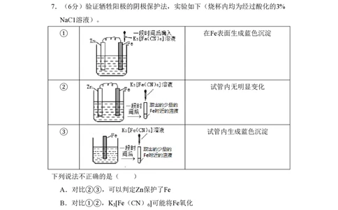 2018年高考化学试卷（北京）（空白卷）_历年高考真题合集_化学历年高考真题_新&middot;PDF版2008-2025&middot;高考化学真题_化学（按试卷类型分类）2008-2025_自主命题卷&middot;化学（2008-2025）(1)