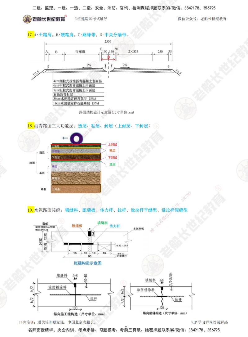 老船长一建公路&mdash;&mdash;识图专题直播-讲义_2026年一级建造师_2026年一建公路_2025年一建公路SVIP_04-冲刺串讲✿考点强化✿小灶集训_32-公路《识图+计算+答题技巧》老船长JQ推荐