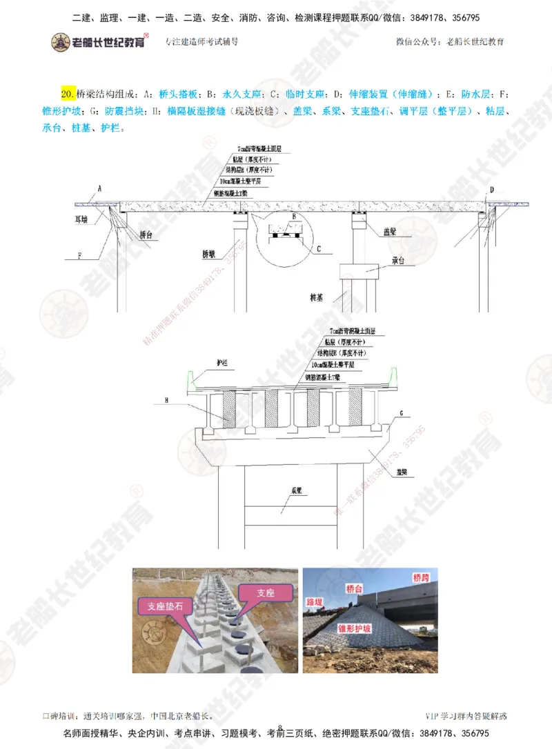 老船长一建公路&mdash;&mdash;识图专题直播-讲义_2026年一级建造师_2026年一建公路_2025年一建公路SVIP_04-冲刺串讲✿考点强化✿小灶集训_32-公路《识图+计算+答题技巧》老船长JQ推荐