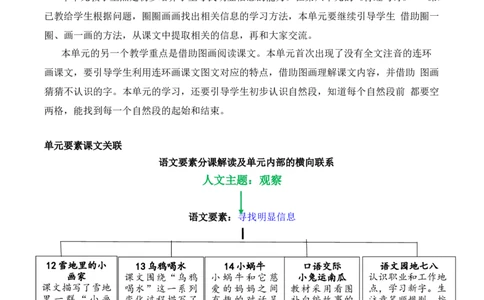 第八单元（单元解读）-（统编版）_一年级语文上册（统编版）_老课标资料_单元解读