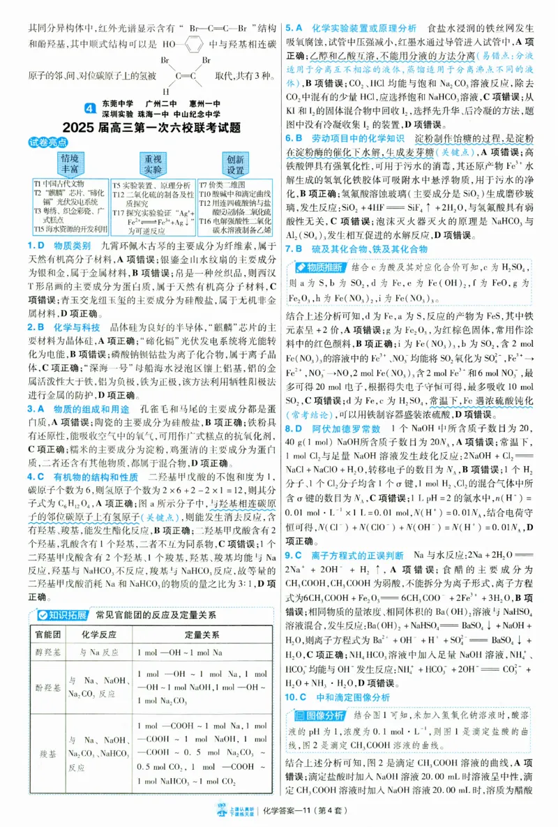 2025《金考卷&middot;特快专递&middot;第3期&middot;化学》答案_2025高中教辅（后续还会更新新习题试卷）_2025版《金考卷特快专递》_2025版金考卷特快专递第三期化学