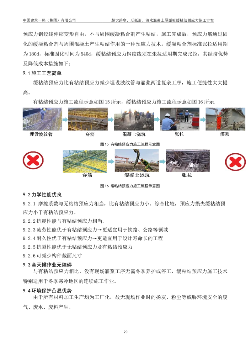 超大跨度、反弧形、清水混凝土屋面板缓粘结预应力施工方案_2021-2023年优秀施组方案_施工方案_方案18-紫晶国际会议中心-超大跨度、反弧形、清水混凝土屋面板缓粘结预应力施工方案