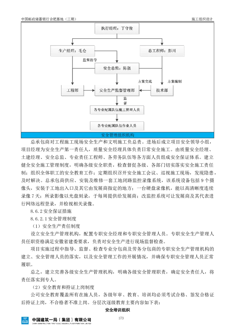 邮储三期施工组织设计（修改后）0620_2021-2023年优秀施组方案_施工组织设计_施组18-中国邮政储蓄银行合肥基地（三期）施工组织设计_1-施工组织设计