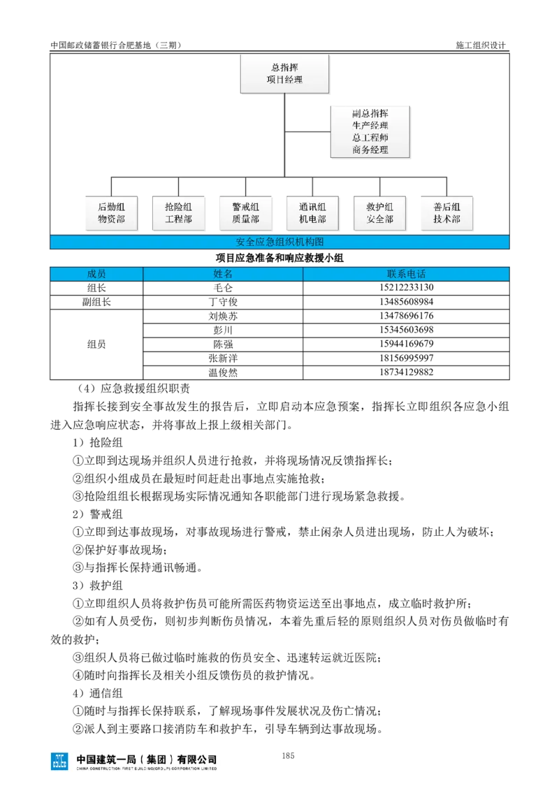 邮储三期施工组织设计（修改后）0620_2021-2023年优秀施组方案_施工组织设计_施组18-中国邮政储蓄银行合肥基地（三期）施工组织设计_1-施工组织设计