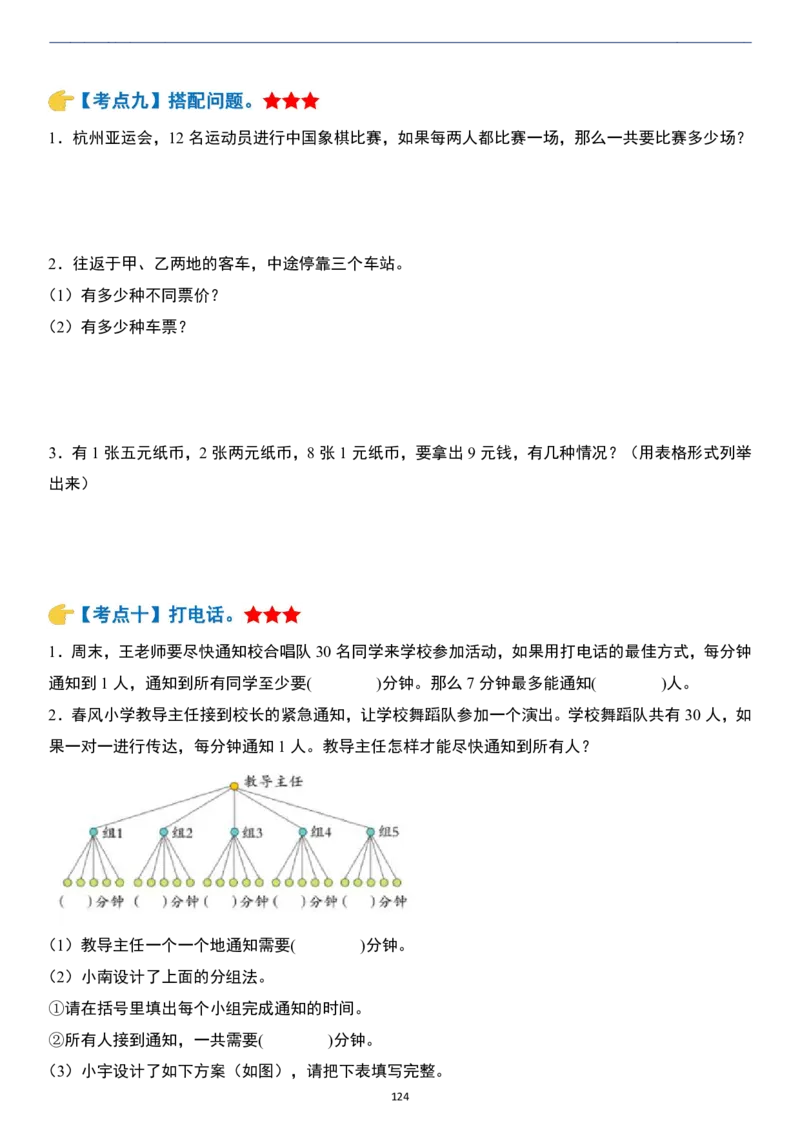 小升初数学模块综合复习259个考点（练习版）_7-2026小升初数学复习资料