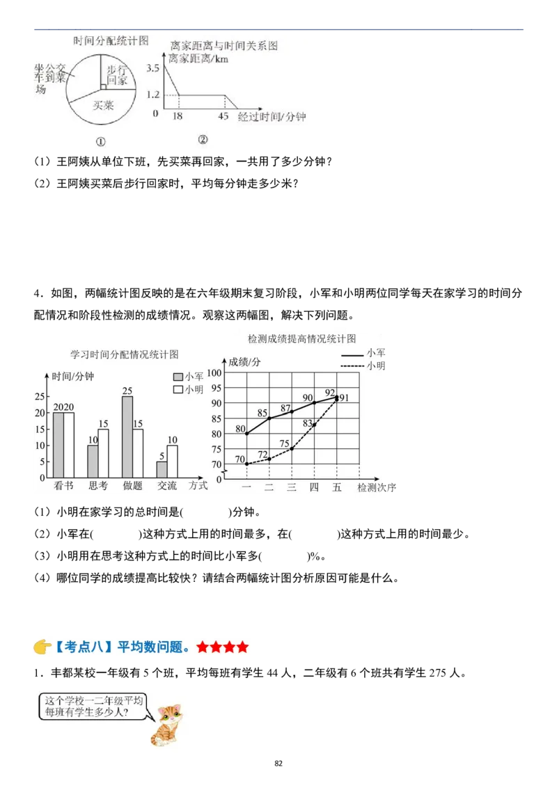 小升初数学模块综合复习259个考点（练习版）_7-2026小升初数学复习资料