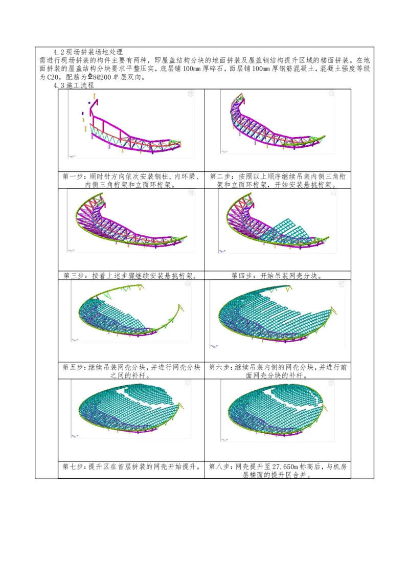 附件二：2022年度施工组织设计、施工方案编制技能竞赛申报表（大跨度造型屋面钢结构提升专项方案）_2021-2023年优秀施组方案_施工方案_方案32-大跨度造型屋面钢结构提升专项方案