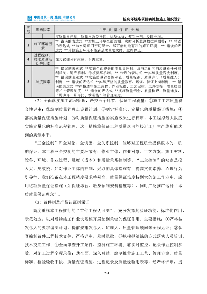 新余环城路项目施工组织设计_2021-2023年优秀施组方案_施工组织设计_施组11-新余环城路项目施工组织设计