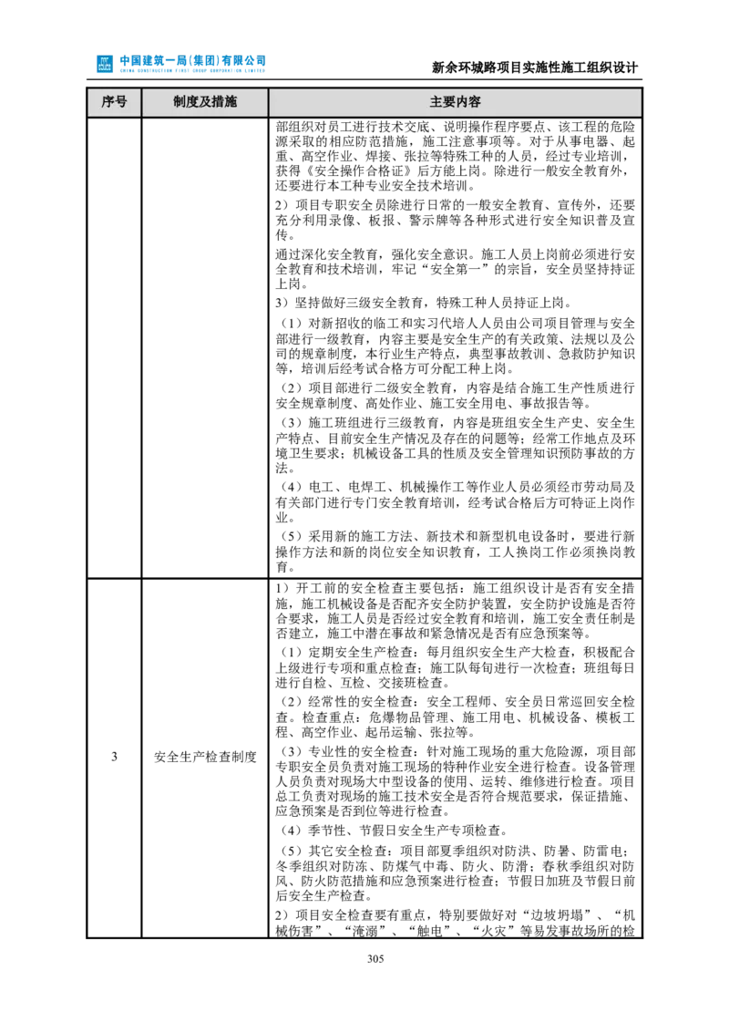 新余环城路项目施工组织设计_2021-2023年优秀施组方案_施工组织设计_施组11-新余环城路项目施工组织设计