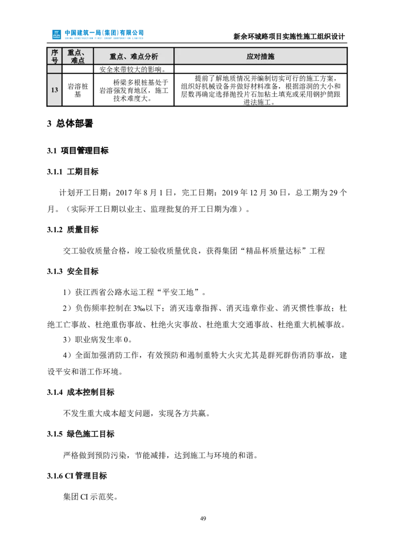 新余环城路项目施工组织设计_2021-2023年优秀施组方案_施工组织设计_施组11-新余环城路项目施工组织设计