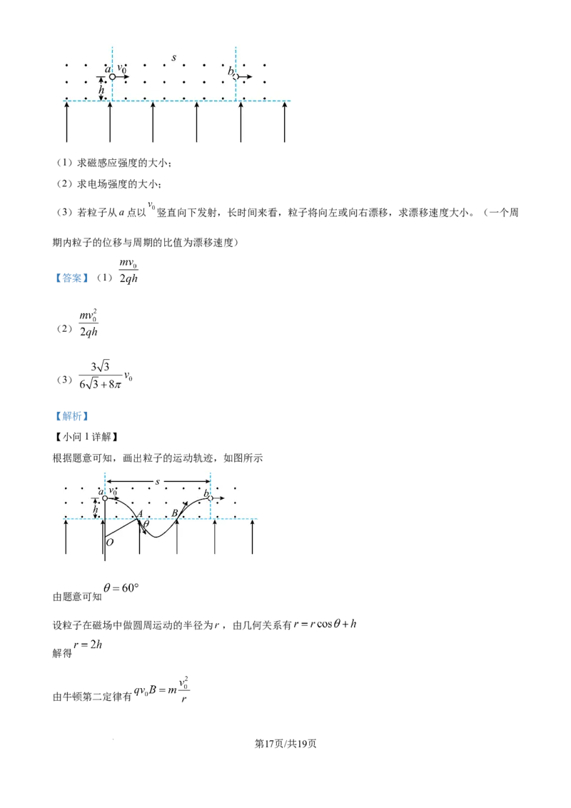 2025年高考物理试卷（河南卷）（解析卷）_物理历年高考真题_新&middot;Word版2008-2025&middot;高考物理真题_物理（按年份分类）2008-2025_2025&middot;高考物理真题