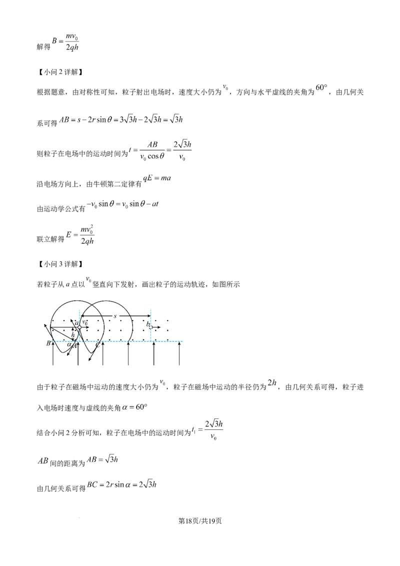 2025年高考物理试卷（河南卷）（解析卷）_物理历年高考真题_新&middot;Word版2008-2025&middot;高考物理真题_物理（按年份分类）2008-2025_2025&middot;高考物理真题
