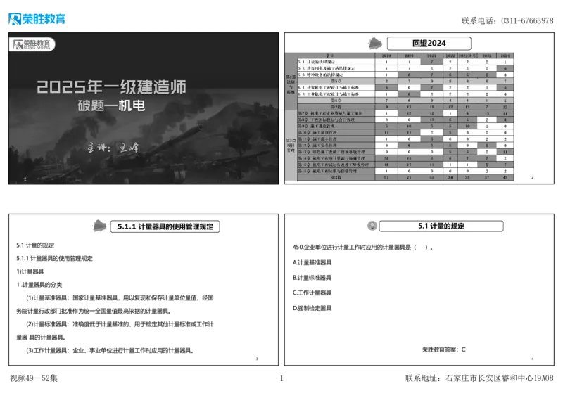 视频49&mdash;52集2025一建机电实务破题第450&mdash;490题（可打印版）_2026年一级建造师_2026年一建机电_2025年一建机电SVIP_03-习题精析✿实战特训✿模考通关_讲义