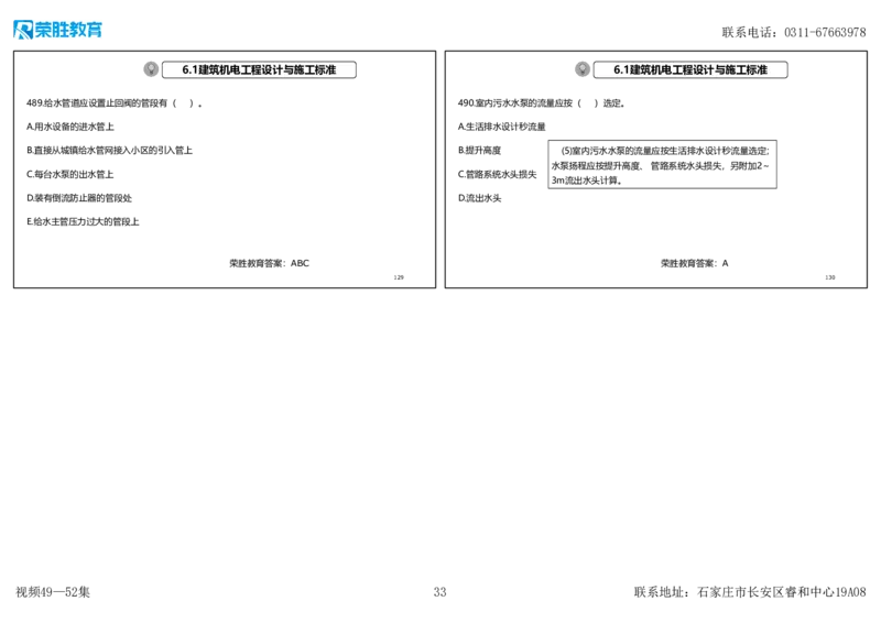 视频49&mdash;52集2025一建机电实务破题第450&mdash;490题（可打印版）_2026年一级建造师_2026年一建机电_2025年一建机电SVIP_03-习题精析✿实战特训✿模考通关_讲义