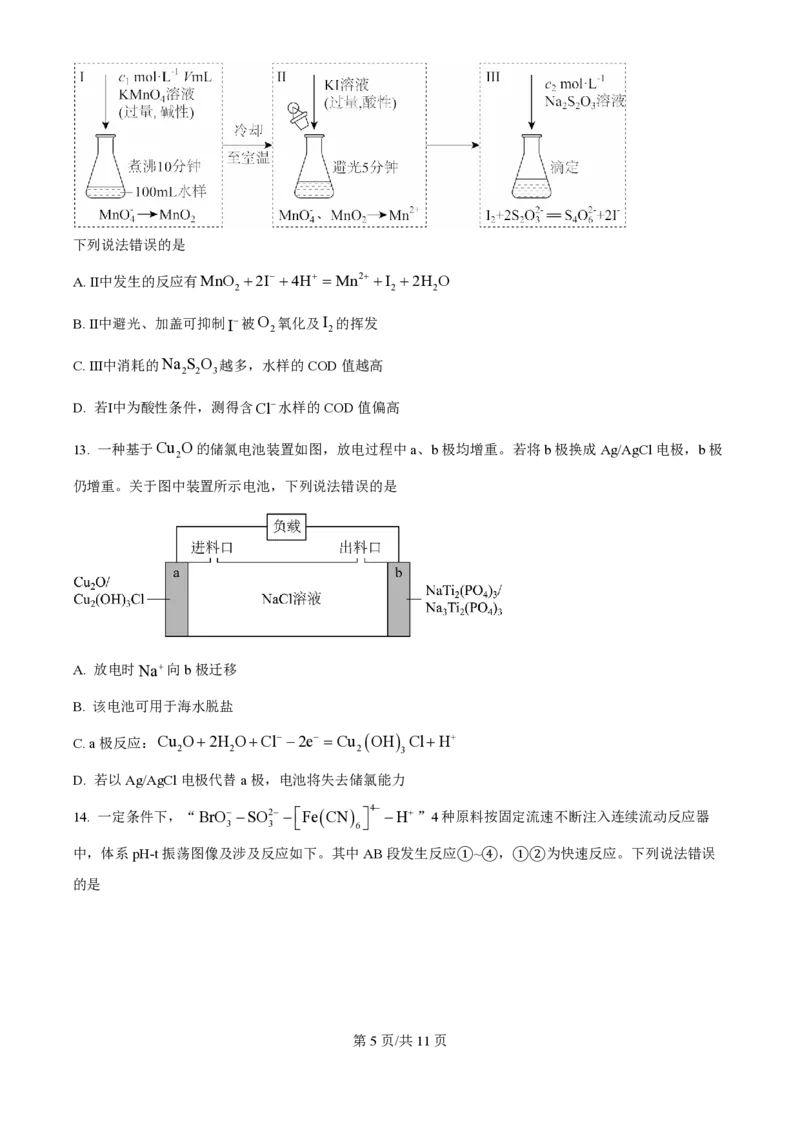 2025年高考化学试卷（黑吉辽蒙卷）（空白卷）_历年高考真题合集_化学历年高考真题_新&middot;PDF版2008-2025&middot;高考化学真题_化学（按年份分类）2008-2025_2025&middot;高考化学真题