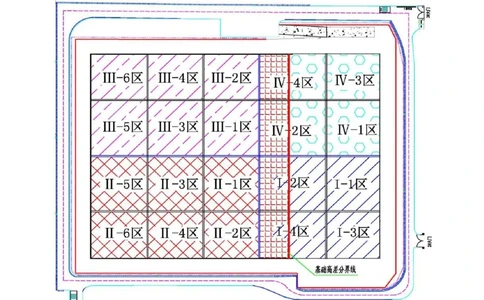 附图3-2地下结构施工阶段流水段划分_2021-2023年优秀施组方案_施工组织设计_曲江电竞产业园--场馆区项目施工组织设计_1.施工组织设计_附表附图