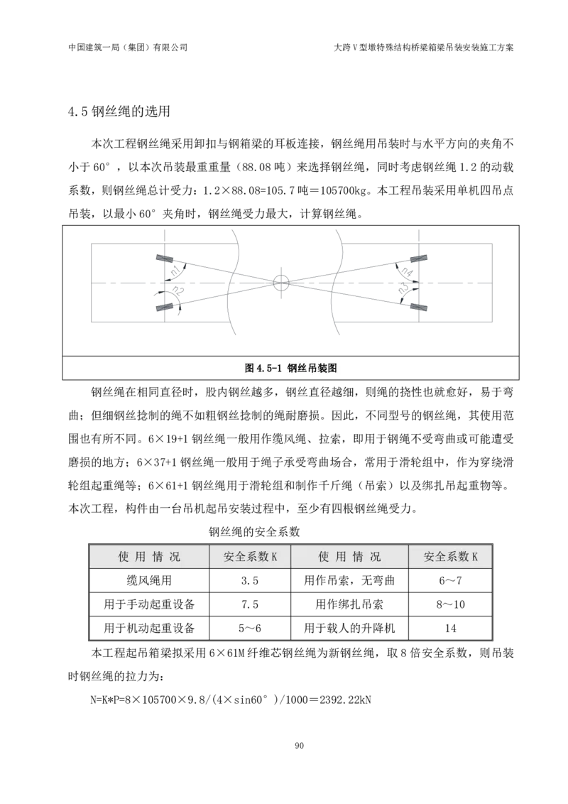 大跨V型墩特殊结构桥梁箱梁吊装安装施工方案_2021-2023年优秀施组方案_施工方案_绛溪四线项目大跨V型墩特殊结构桥梁箱梁吊装安装施工方案_01施工方案