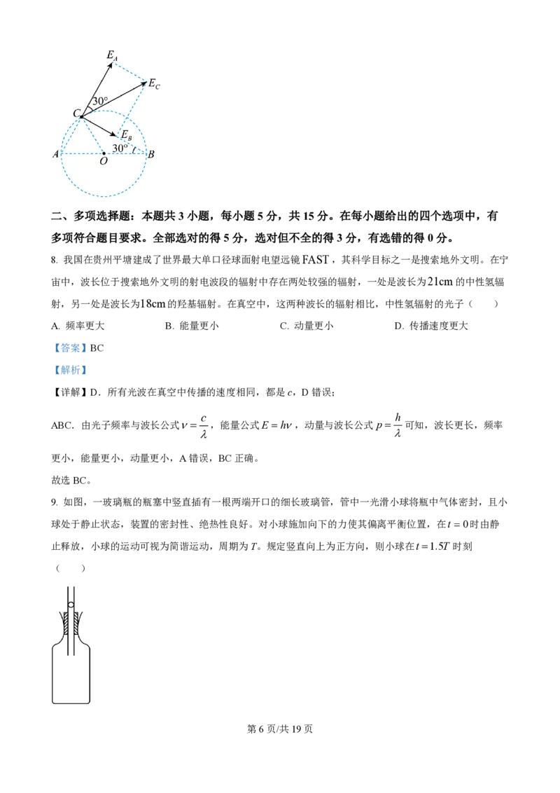 2024年高考物理试卷（贵州）（解析卷）_物理历年高考真题_新&middot;PDF版2008-2025&middot;高考物理真题_物理（按年份分类）2008-2025_2024&middot;高考物理真题
