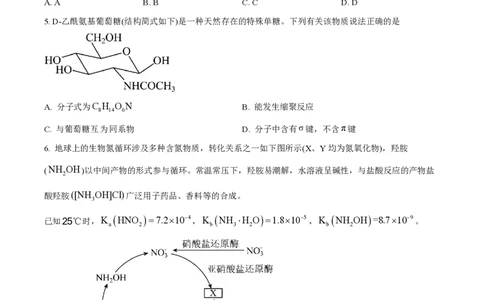 2024年高考化学试卷（安徽）（空白卷）_历年高考真题合集_化学历年高考真题_新&middot;PDF版2008-2025&middot;高考化学真题_化学（按年份分类）2008-2025_2024&middot;高考化学真题