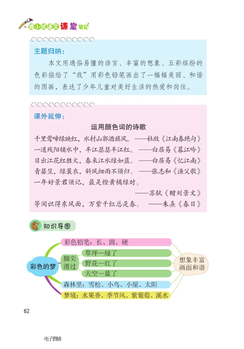 《博小优课堂笔记》语文2年级下册（RJ）_二年级上下册资料_小学二年级学习资料-25年更新版_2-02、小学二年级语文下册_2-2-2、练习题、作业、试题、试卷_电子册类