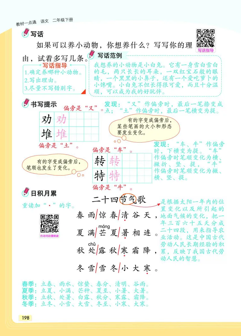 《教材一点通》语文2年级下册（RJ）_二年级上下册资料_小学二年级学习资料-25年更新版_2-02、小学二年级语文下册_2-2-2、练习题、作业、试题、试卷_电子册类_教材解读