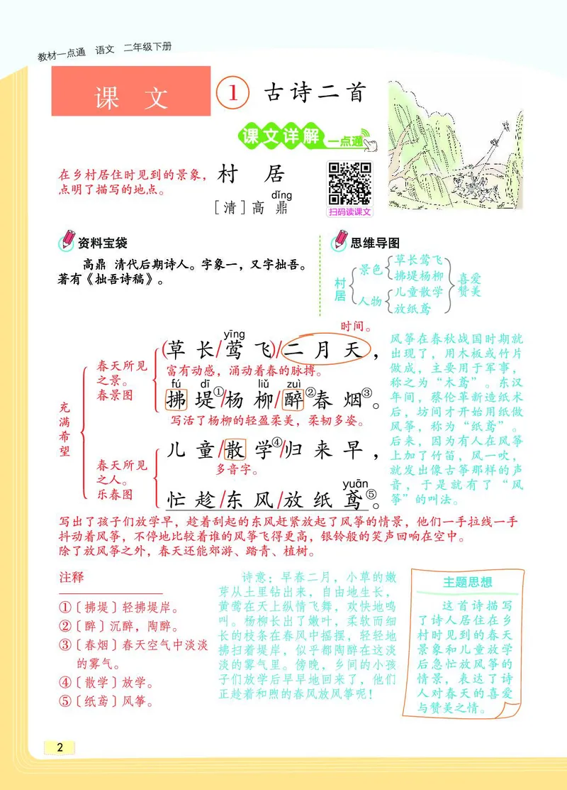 《教材一点通》语文2年级下册（RJ）_二年级上下册资料_小学二年级学习资料-25年更新版_2-02、小学二年级语文下册_2-2-2、练习题、作业、试题、试卷_电子册类_教材解读
