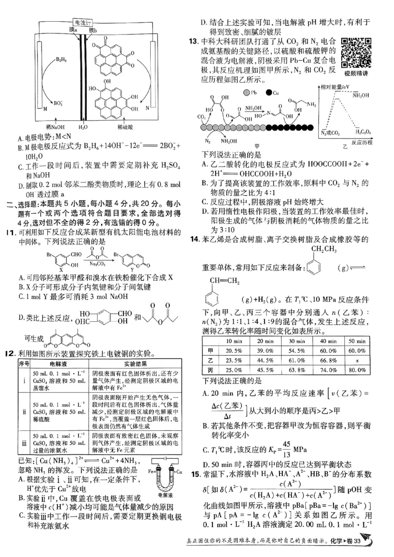 2025版高考必刷卷化学新高考版_2025高中教辅（后续还会更新新习题试卷）_《2025高考必刷卷》_化学