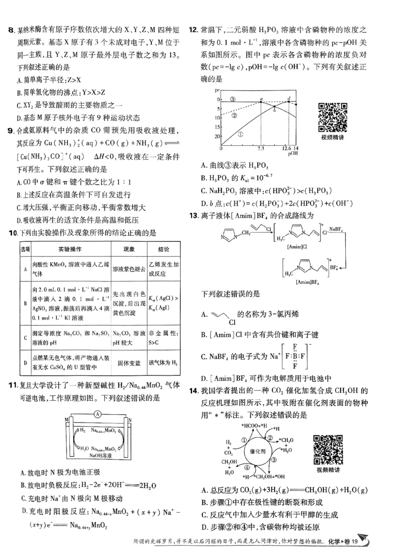 2025版高考必刷卷化学新高考版_2025高中教辅（后续还会更新新习题试卷）_《2025高考必刷卷》_化学