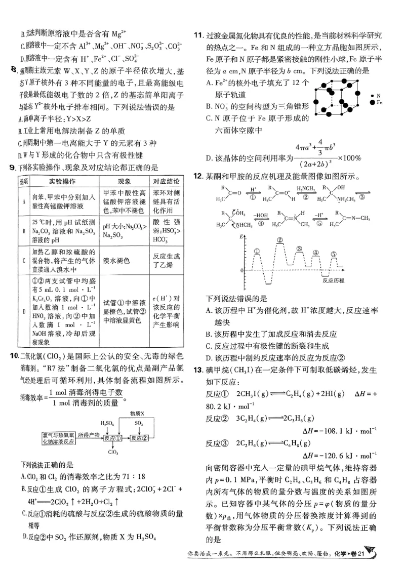 2025版高考必刷卷化学新高考版_2025高中教辅（后续还会更新新习题试卷）_《2025高考必刷卷》_化学