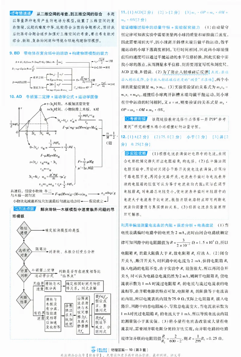 2025《金考卷&middot;特快专递&middot;第3期&middot;物理》答案_2025高中教辅（后续还会更新新习题试卷）_2025版《金考卷特快专递》_2025版金考卷特快专递第三期物理