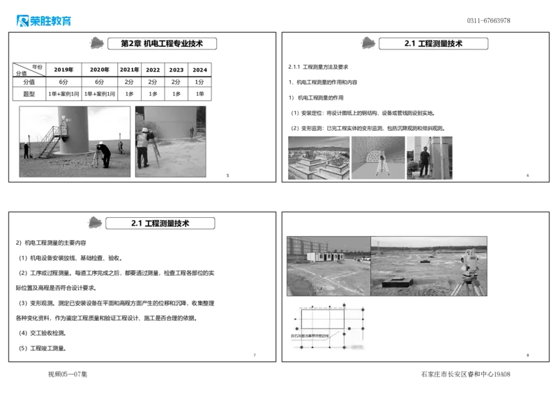 （新教材）视频05&mdash;07集.2.1工程测量技术（可打印版）_2026年一级建造师_2026年一建机电_2025年一建机电SVIP_02-基础精讲✿高端面授✿深度强化_讲义