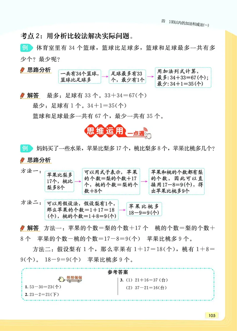 《教材一点通》数学1年级下册（SJ）_一年级上下册资料_小学一年级学习资料-25年更新版_1-04、小学一年级数学下册_1-4-2、练习题、作业、试题、试卷_苏教版_电子册类