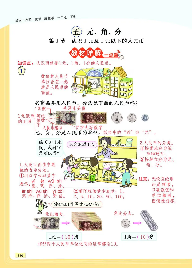 《教材一点通》数学1年级下册（SJ）_一年级上下册资料_小学一年级学习资料-25年更新版_1-04、小学一年级数学下册_1-4-2、练习题、作业、试题、试卷_苏教版_电子册类