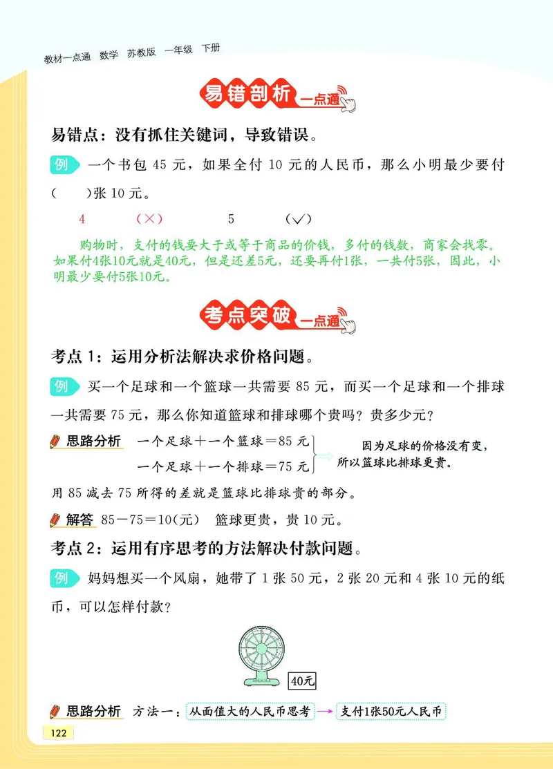 《教材一点通》数学1年级下册（SJ）_一年级上下册资料_小学一年级学习资料-25年更新版_1-04、小学一年级数学下册_1-4-2、练习题、作业、试题、试卷_苏教版_电子册类