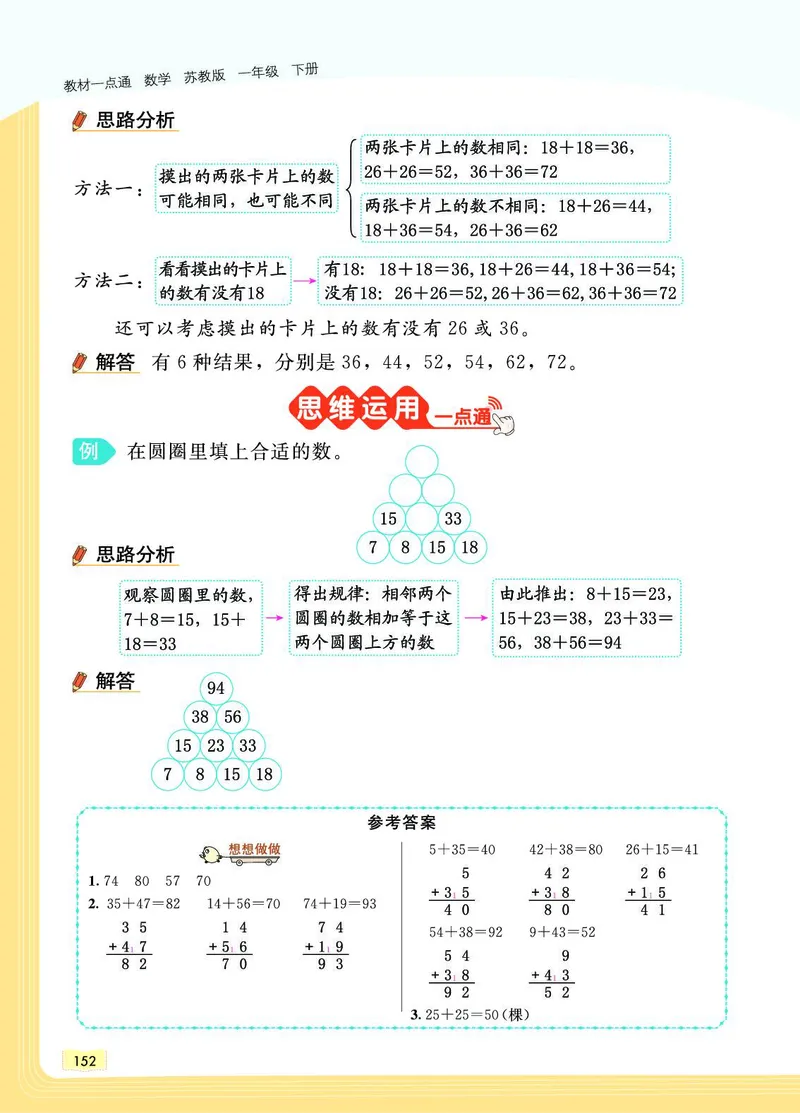 《教材一点通》数学1年级下册（SJ）_一年级上下册资料_小学一年级学习资料-25年更新版_1-04、小学一年级数学下册_1-4-2、练习题、作业、试题、试卷_苏教版_电子册类