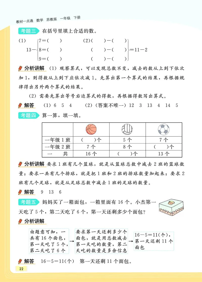 《教材一点通》数学1年级下册（SJ）_一年级上下册资料_小学一年级学习资料-25年更新版_1-04、小学一年级数学下册_1-4-2、练习题、作业、试题、试卷_苏教版_电子册类