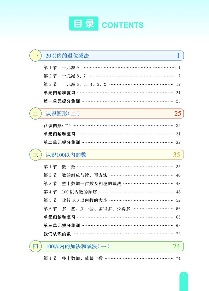 《教材一点通》数学1年级下册（SJ）_一年级上下册资料_小学一年级学习资料-25年更新版_1-04、小学一年级数学下册_1-4-2、练习题、作业、试题、试卷_苏教版_电子册类