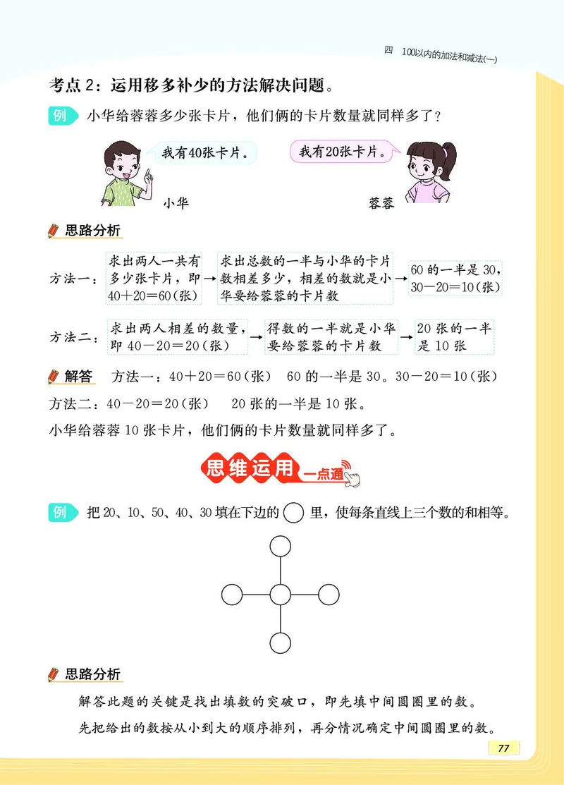 《教材一点通》数学1年级下册（SJ）_一年级上下册资料_小学一年级学习资料-25年更新版_1-04、小学一年级数学下册_1-4-2、练习题、作业、试题、试卷_苏教版_电子册类