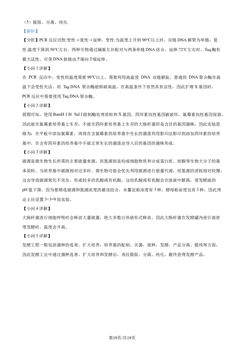 2024年高考生物试卷（安徽）（解析卷）_生物历年高考真题_新&middot;Word版2008-2025&middot;高考生物真题_生物（按年份分类）2008-2025_2024&middot;高考生物真题