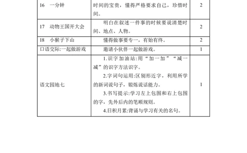 第七单元_一年级语文下册（统编版）_老课标资料_教案反思+导学案_文本式_2版文本式教案