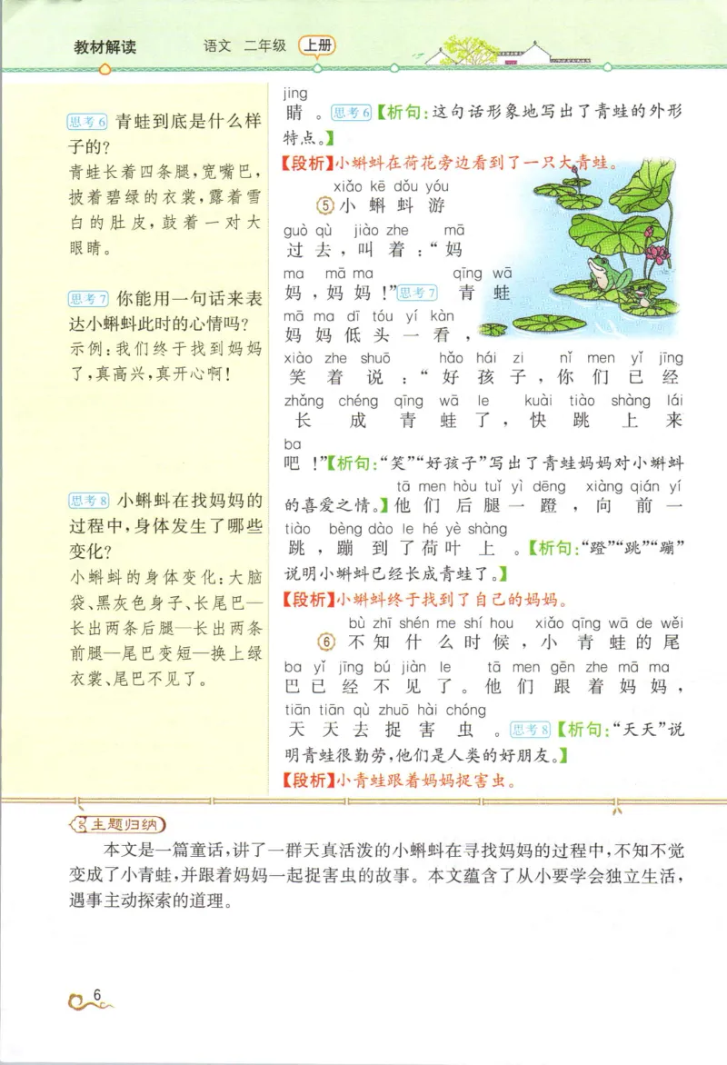 《教材解读》部编版语文2年级上册_二年级上下册资料_小学二年级学习资料-25年更新版_2-01、小学二年级语文上册_2-1-1、复习、知识点、归纳汇总_语文二（上）教材讲解+预习单