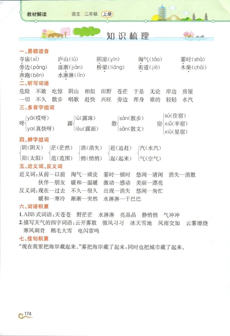 《教材解读》部编版语文2年级上册_二年级上下册资料_小学二年级学习资料-25年更新版_2-01、小学二年级语文上册_2-1-1、复习、知识点、归纳汇总_语文二（上）教材讲解+预习单