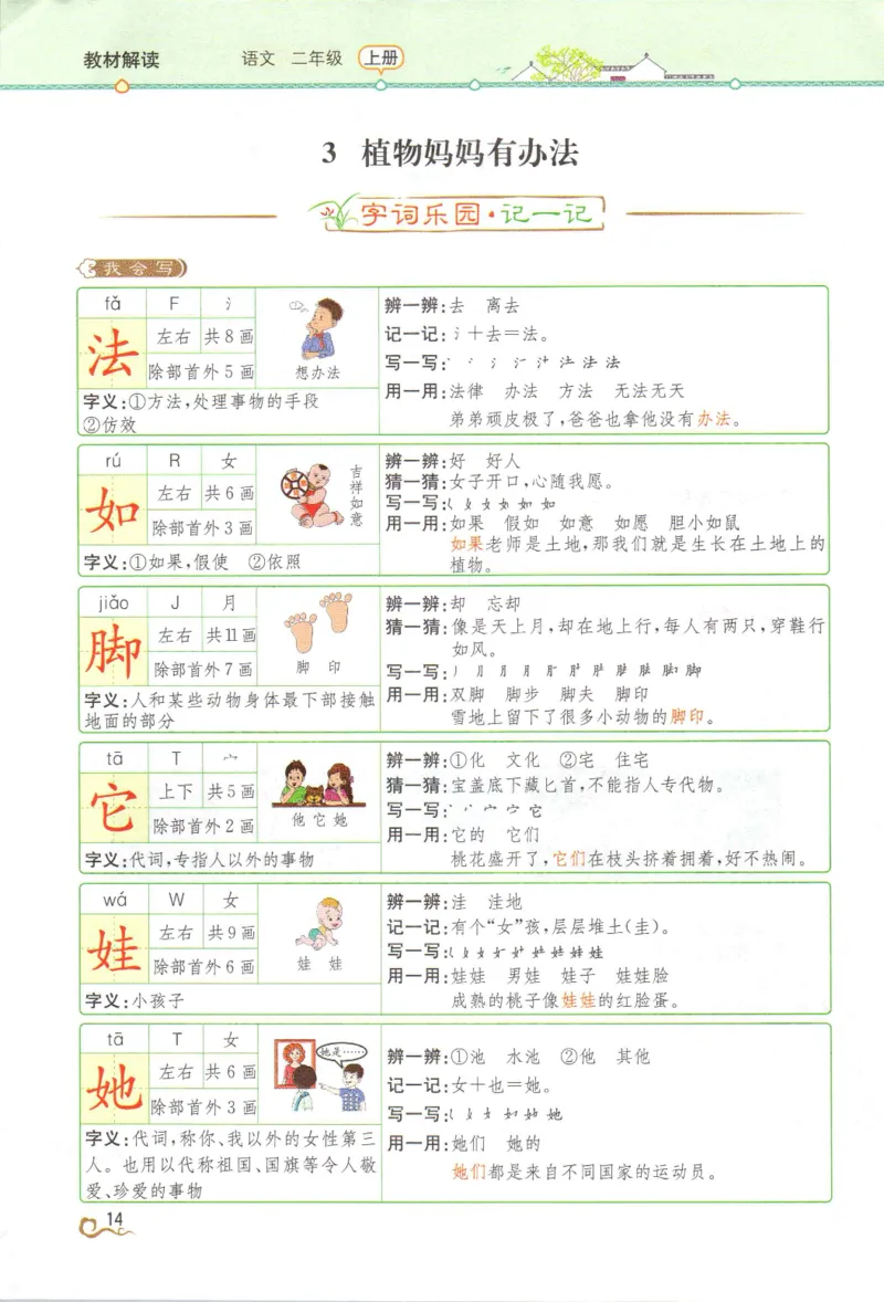 《教材解读》部编版语文2年级上册_二年级上下册资料_小学二年级学习资料-25年更新版_2-01、小学二年级语文上册_2-1-1、复习、知识点、归纳汇总_语文二（上）教材讲解+预习单